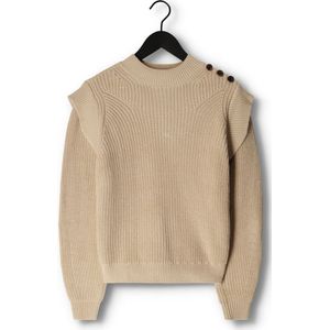 Minus Arya Knit Pullover Truien & vesten Dames - Sweater - Hoodie - Vest- Beige - Maat XS