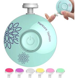 Elektrische Baby Nagelvijl Set - Veilig & Stil - Voor Pasgeborenen & Kinderen - Inclusief Opzetstukken - Compact Ontwerp