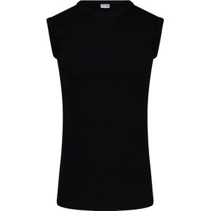 Beeren heren mouwloos shirt katoen Extra lang - Zwart - XL