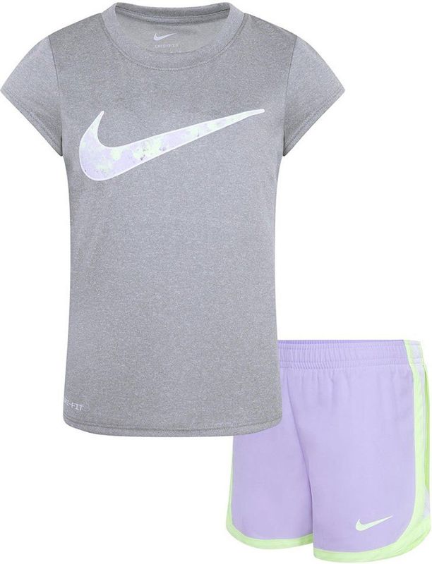 Nike - Kids Printed Clutempo Set - Trainingsbroek - Lilac Bloom