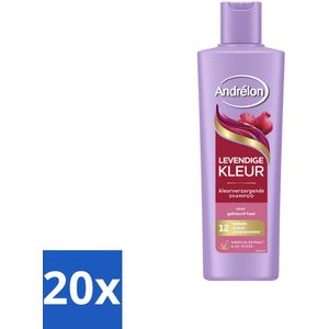 Andrélon – Shampoo – Levendige Kleur – 250 ml - Bulkverpakking - 20 stuks