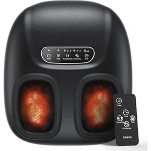 Draagbare Voetmassager met Warmte voor Plantar Fasciitis - Shiatsu 3D Kneedfuncties, Elektrische Voetmassage en Gewichtsinstelling tot 10.5 - Perfecte Cadeaus voor Iedereen