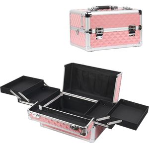 Cosmetische Organisator Koffer voor Make-up en Nagel Kits - Draagbare Make-up Box met 4 Lades