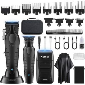 Professionele Draadloze Tondeuse voor Mannen - USB Oplaadbare Precisietrimmer en Foliescheerapparaat