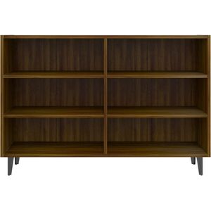 vidaXL Dressoir - Dressoirs - Opbergkast - Buffetkast - Dressoir 103,5x35x70 cm bewerkt hout bruin eikenkleur
