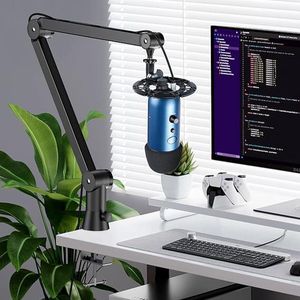 microfoonarm / Premium Low Profile Microphone Arm and Cable Ducts, Desk Clamp,