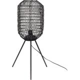 Clayre & Eef Vloerlamp Ø 21x63 cm Zwart Ijzer Staande Lamp