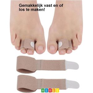 *** Teenspreider 2 stuks  Hallux Valgus & Hamerteen Correctie - Ondersteuning voor de tenen - van Heble® ***