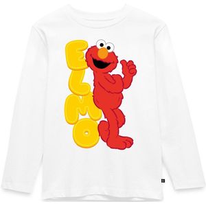 Sesamstraat Elmo Happy Premium T-Shirt Kinderen Met Lange Mouwen