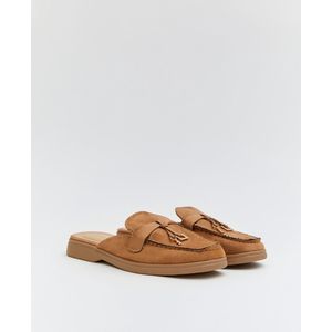 Dames Loafers - Mocassins - Camel - Suedine - Maat 36 - Instappers