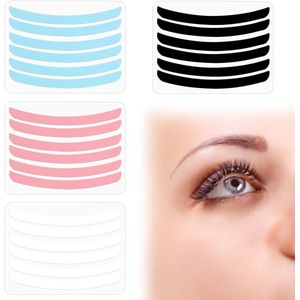 24pcs Eyelash Lift Band Set - Herbruikbare Eyelash Lifting Tools - Zachte Silicone Pads - Eyelash Lift Compensator - Eyelash Makeup Tools in 4 Kleuren