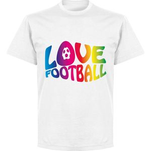 Love Football T-shirt - Wit - 4XL