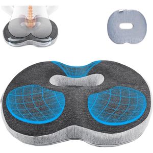 Orthopedisch donutkussen voor effectieve verlichting van aambeien en rugpijn - Traagschuim - Ideaal voor kantoor, auto en rolstoel