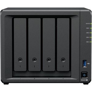 Synology - DS425+ - NAS - Zwart - 16TB - 4Bay met 4x 4TB Plus HDD