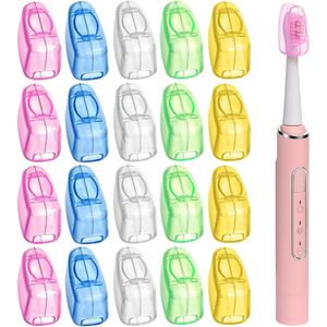 Allecto plus - Reis-Tandenborstelkopbeschermers 20 stuks - Draagbaar - Elektrische tandenborstel - Borstelkastje - Handmatige tandenborstel.