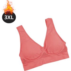 Livano BH Zonder Beugel - Zonder Bandjes - Push-up Bh's - Comfort Beha - Comfortabel - Sterk - Dames - Plus Size - Abrikoos - Maat 1XL