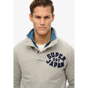 Superdry - M2014013A Vintage Athletic Half - Trui - Marineblauw - Casual - Katoen