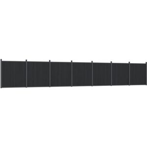 vidaXL - Schuttingpaneel - 1218x186 - cm - HKC - grijs