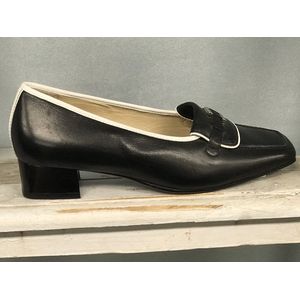 Hassia - Pumps - zwart - Maat 36,5 / UK 3,5 - model Verona H - ( valt Groot uit als 37 )Leer - dames schoenen