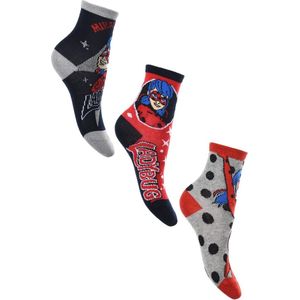 Miraculous Ladybug- sokken Miraculous Ladybug - 3 paar - maat 23/26
