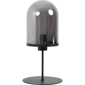 Light & Living Maverick Tafellamp - Mat Zwart/Smoke - Ø22x50cm