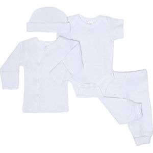 Soft Touch Babykleding Set Katoen Wit 4-delig Mt 50/56