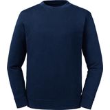 Russell Unisex Adult Reversible Organic Sweatshirt voor volwassenen (Franse marine)
