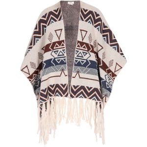 usha - FESTIVAL - Cape - Gemengde Kleuren - Wolwit - Aztec Print