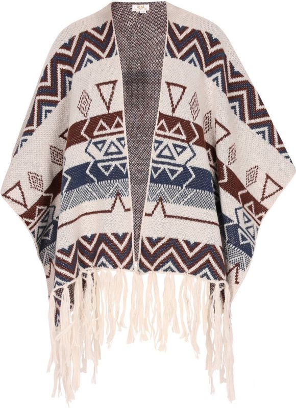 usha - FESTIVAL - Cape - Gemengde Kleuren - Wolwit - Aztec Print