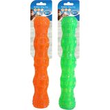 Duvoplus - Speelgoed Voor Dieren - Hond - Tpr Stick Squeaky 28cm Oranje/groen - 1st