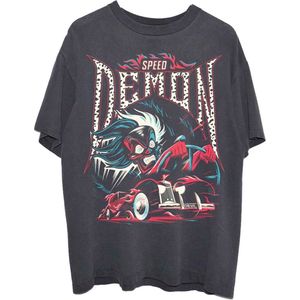 Disney 101 Dalmatians - Cruella Speed Demon Unisex T-shirt - L - Zwart