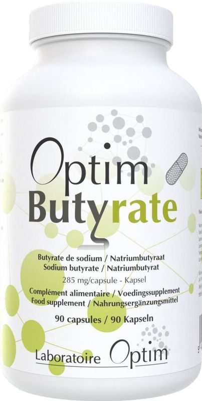 Optim Butyrate - Boterzuur - Voedingssupplement - 90 Capsules - Ondersteunt Spijsvertering en Darmflora