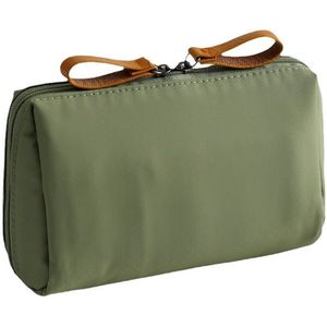 Make-up Tasje - Kleine Make-up Tas - 15*5.5*10cm - groen - voor make-up, sieraden en meer - toilettas dames - voor tafel bureau of onderweg - Polyester