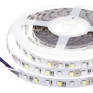 5 meter - RGB+CCT Warm Wit en Koud Wit - LED strip - 12 volt - 5050 SMD - dimbaar