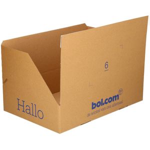 bol.com verzenddoos - 39x26x8 cm - 1.800 stuks - Autolock bodem - Plakstrip - 1 pallet