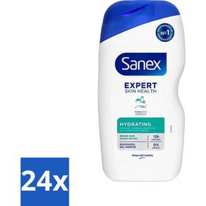 Sanex - Douchegel - Expert Skin Health Hydrating - Hydrateert de Huid - 400 ml - Voordeelverpakking - 24 stuks