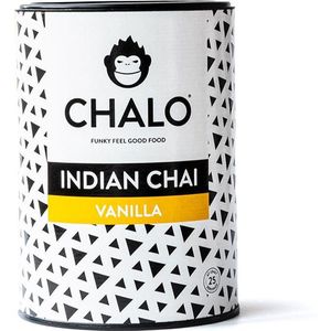 CHALO Vanilla Chai Latte - Indische Vegan Chai - Zwarte Assam thee - 25 porties/ 300GR