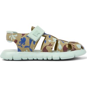 Camper - Oruga - Sandalen - Groen - Leren Kindersandalen met Klittenbandsluiting