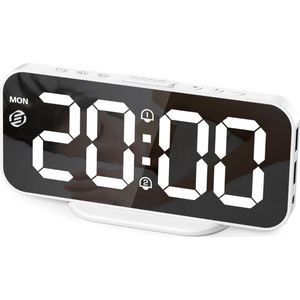 Equivera Wekkerradio Op Netstroom - Klokradio - Wekkerradio - Klokradio Met Wekker - Wekkerradio Dab - Wekker Dab Radio