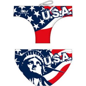 Turbo - Liverty Usa - Zwemslip - Rood - 7-8 Jaar - Jongens