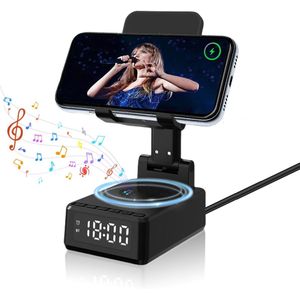 Bluetooth-luidspreker - Draadloos Opladen - Digitale Wekker - Multifunctioneel