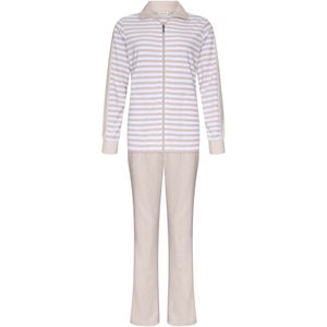 Pastunette Huispak Beige Dream - Badstof - Beige/Wit - Rits - Maat 38