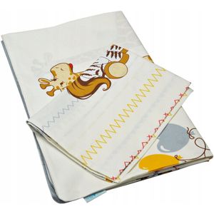 Babyslaapzak 100x135cm Katoen Antiallergisch met Rits - Grijs Zebra