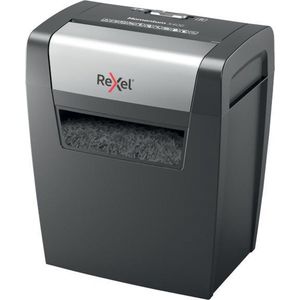 Rexel Momentum X406 Papierversnipperaar P-4 Snippers voor Thuis/Thuiswerkplek - Invoer tot 6 A4 Vellen - Zwart