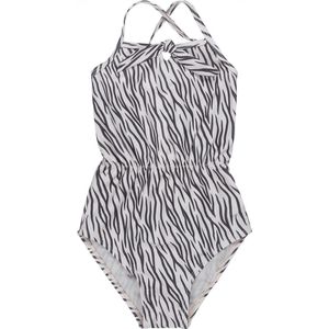 Koko Noko meisjes zwempak Zebraprint Champagne