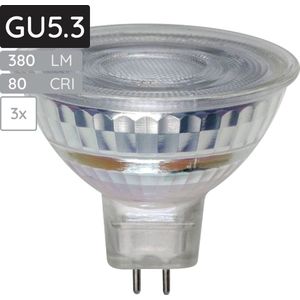 SPL GU5.3 LED Lamp 2.7W - Warm Wit - 350lm - Led Spot MR16 - 3 Stuks