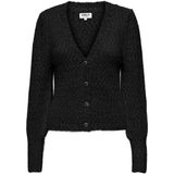 Only - ONLROSETTE - Vest - Zwart - V-hals - Lange Mouwen
