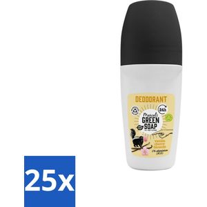 25 x Marcel's Green Soap - Deodorant Roller - Vanilla & Cherryblossom - Langdurige frisheid - 50 ml - Deodorant Roller - Geur - Frisheid - Geur - Geur