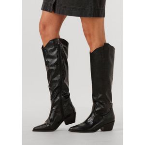 Notre-V - 0601-09 - Cowboylaarzen - Zwart - Leatherlook