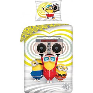 Minions Dekbedovertrek Party Time - 140 X 200 cm - Katoen